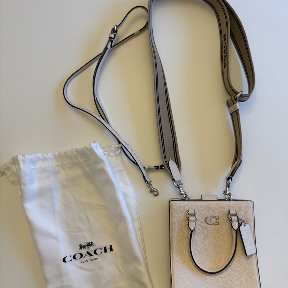 Coach Beige Crossbody Bag - Picture 2 of 6